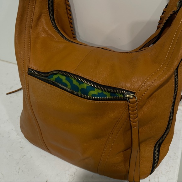 orYANY Tan Hobo Expandable bag with Tassels - Picture 7 of 10